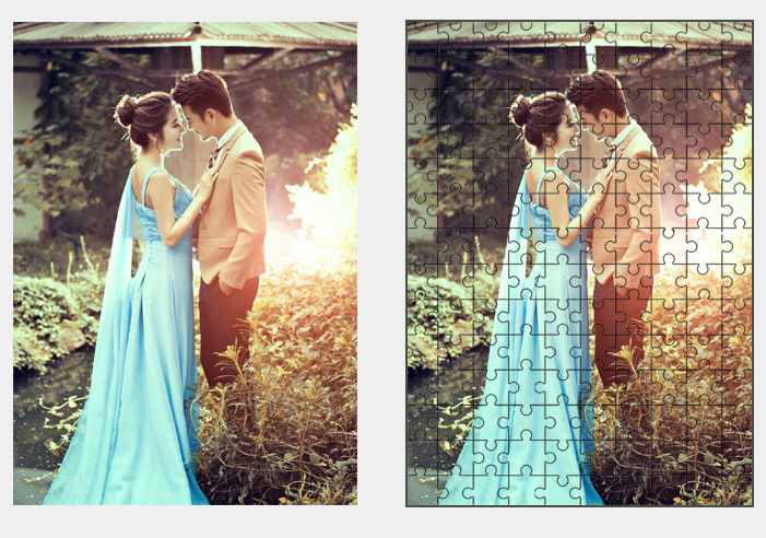 Custom Wooden Photo Puzzle
