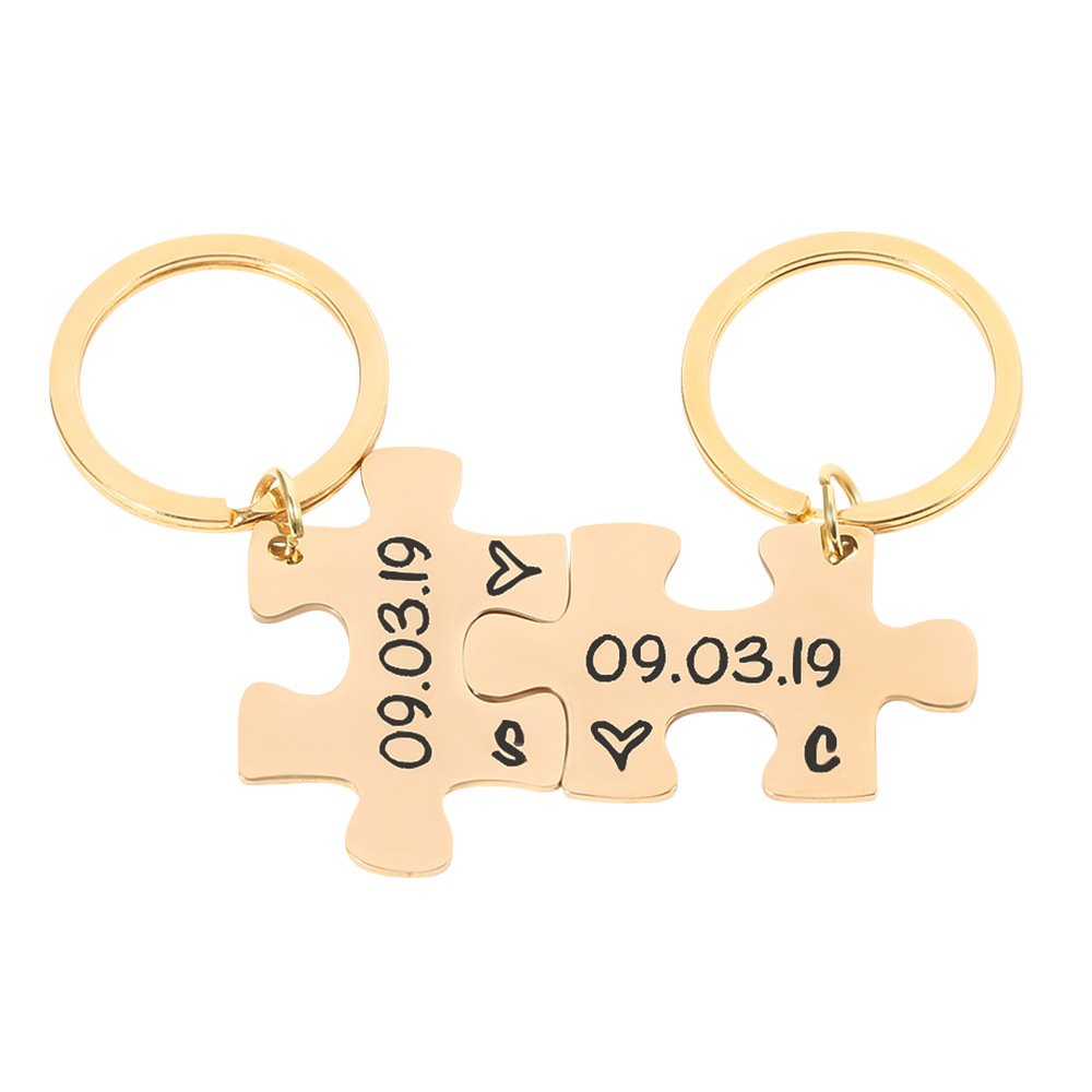 Couples Puzzle Keychain Set (2 pcs)