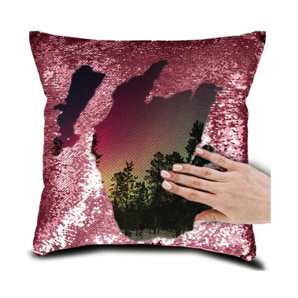 Sequin Reveal Photo Pillow Cover