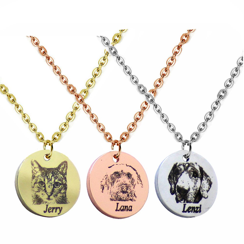 Pet Photo Disc Necklace