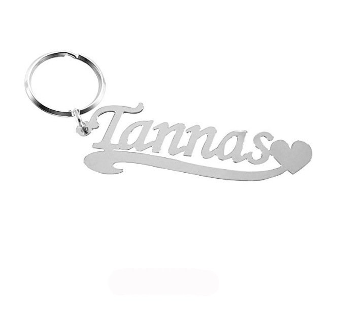 Stainless Steel Name Keychain