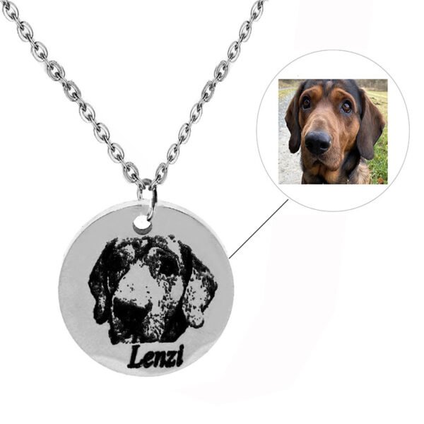 Pet Photo Disc Necklace
