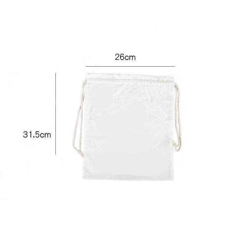 Custom Print Drawstring Canvas Bag