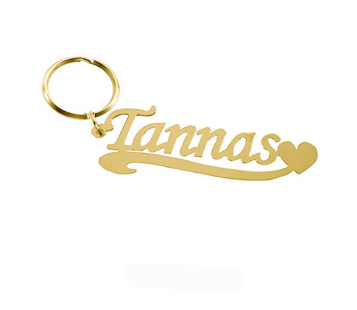 Stainless Steel Name Keychain