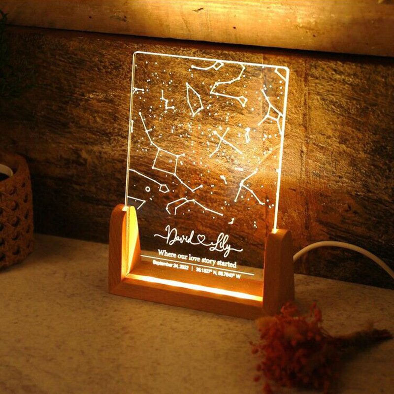 Custom Star Map Night Light