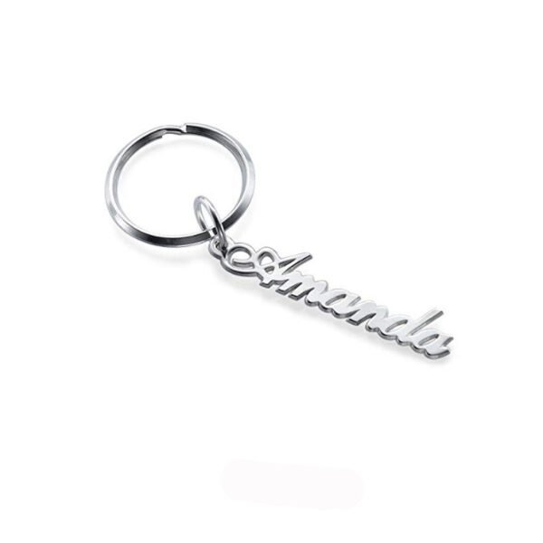 Stainless Steel Name Keychain