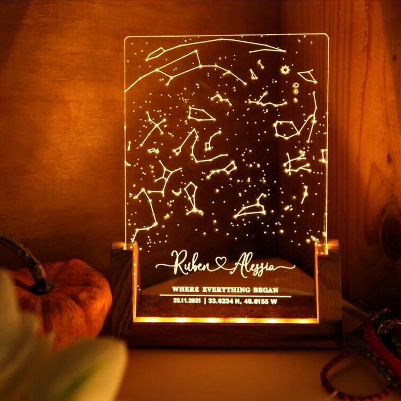 Custom Star Map Night Light